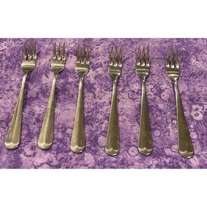 The Main Course MNF3 Cocktail Seafood Forks Korea Stainless Flatware Set of 6